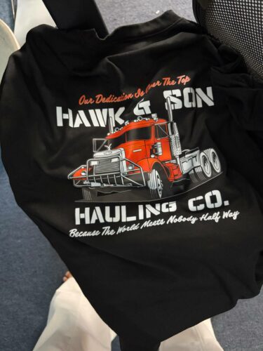 Over The Top Trucker Shirt, Hawk and Son shirt photo review