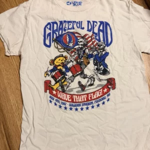 Grateful Dead Wave That Flag US Blues T-Shirt Medium July 4, 1987 America #5