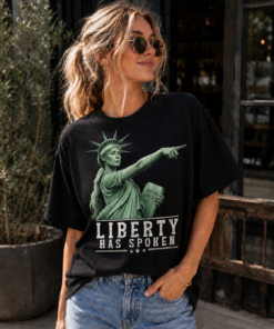 Sophie Cunningham Pointing Tee, Statue Of Liberty Shirt, Patriotic Satire @L