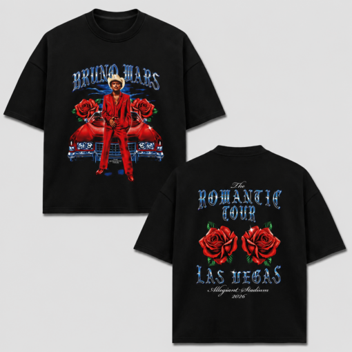 The Romantic Bruno Mars The Romantic Tour 2026 T-Shirt