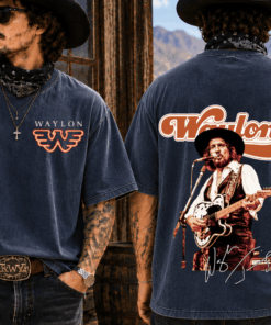 Waylon Jennings Logo T-shirt, Outlaw Country Music Ledgend