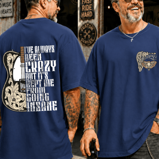 Waylon Jennings Shirt, Lyric Heart I've Been Crazy T-Shirt