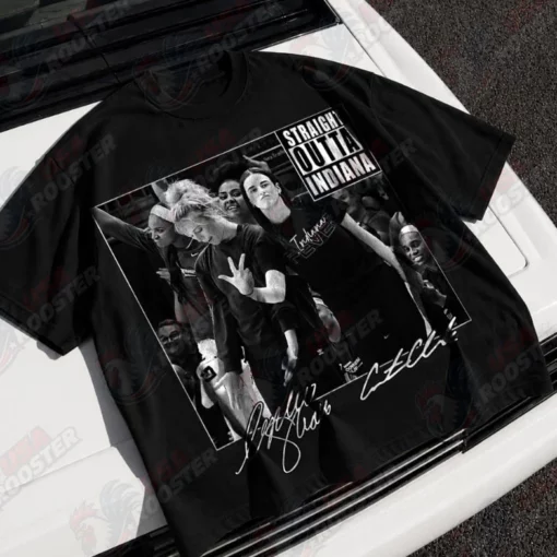 Funny Caitlin Clark & Sophie Cunningham Straight Outta Basketball Shirt @E