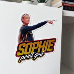 Sophie Cunningham Sticker, Sophie Point Go Meme Sticker AT