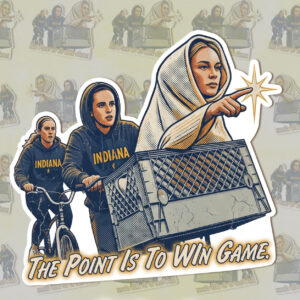 Sophie Cunningham Sticker, Sophie Point Go Meme Sticker AT