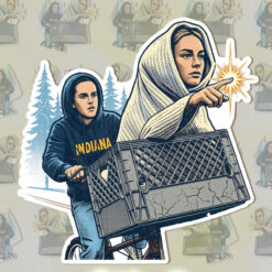 Sophie Cunningham Sticker, Sophie Point Go Meme Sticker AT