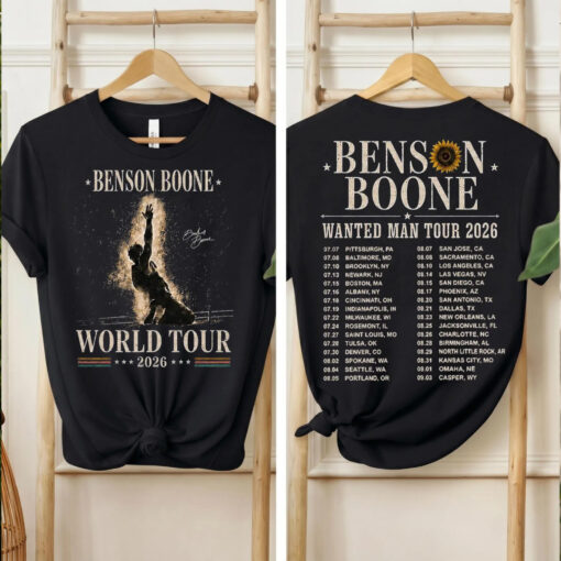 Benson Boone Wanted Man Tour 2026 Shirt, Vintage Concert Tee