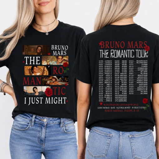 The Romantic Bruno Mars The Romantic Tour 2026 T-Shirt