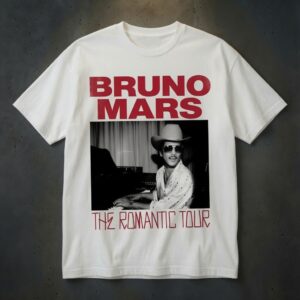 The Romantic Album Bruno Mars The Romantic Tour 2026 T-Shirt