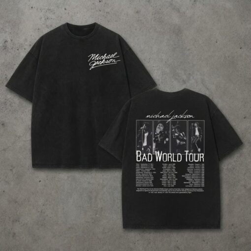 MJ "BAD WORLD TOUR" King of Pop Vintage T-Shirt N