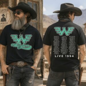 Waylon Jennings Live 1994 Smoke T-Shirt