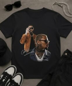 Chris Brown × Usher Tribute Concert Shirt N