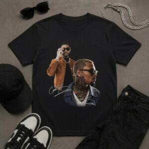 Chris Brown × Usher Tribute Concert Shirt N
