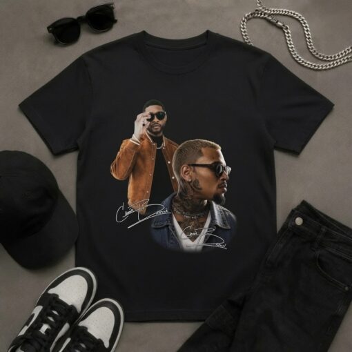 Chris Brown × Usher Tribute Concert Shirt N