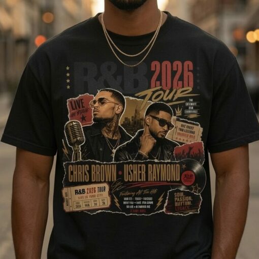 Usher Ch ris Brown Raymond Tour 2026 T-Shirt
