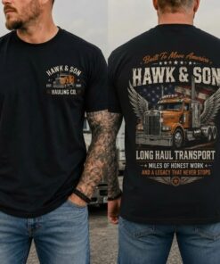 Over The Top Trucker Shirt, Hawk And Son Shirt