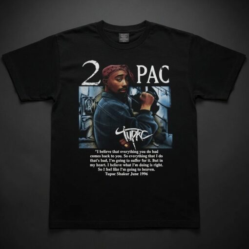 Tupac Retro Shirt Rap Tee 90s