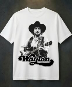 Retro Waylon Jennings Tee, Outlaw Country Music Shirt