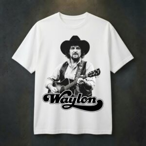 Retro Waylon Jennings Tee, Outlaw Country Music Shirt