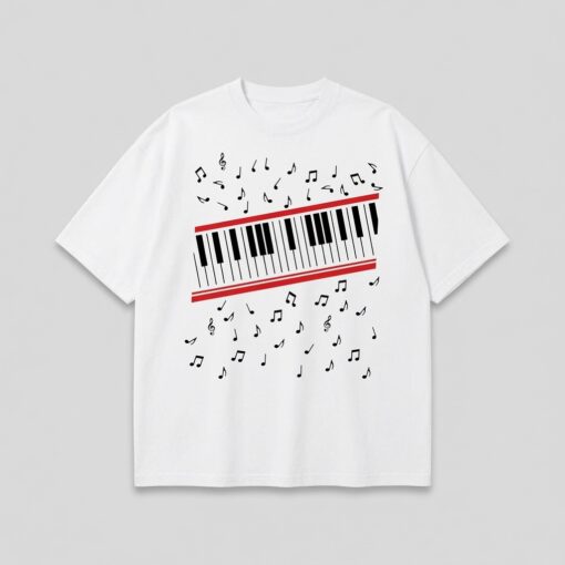Piano Beat It Mi chael J ackson Mtv Video Music Retro Gift Tee T Shirt @L