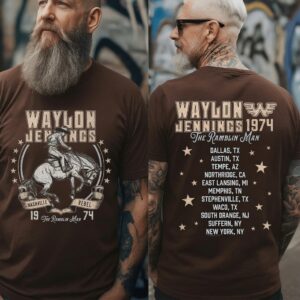 Waylon Jennings Nashville Rebel Cowboy T-Shirt