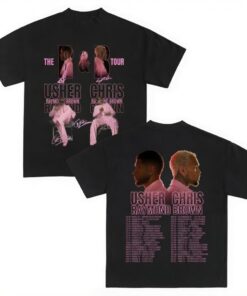 Vintage Usher Ch ris Brown Raymond R&B Tour 2026 T-Shirt N