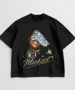 Mic hael Jackson T-Shirt, Vintage Style King of Pop Graphic Tee N