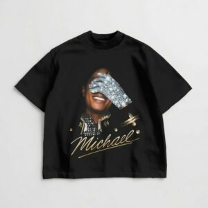 Mic hael Jackson T-Shirt, Vintage Style King of Pop Graphic Tee N