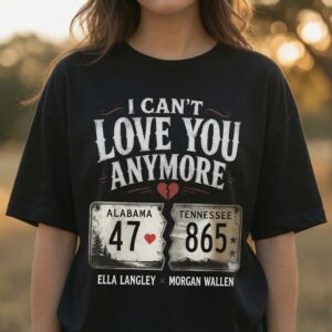 I can't love you anymore Vintage Country Heartbreak Shirt,Retro Western Graphic Tee, Cowgirl Aesthetic T-Shirt