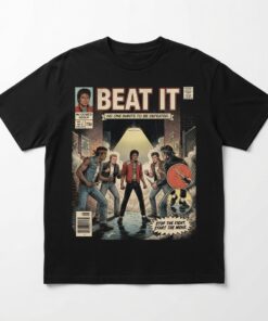 MJ Beat It Comic Shirt, Thriller Era Gang Alley Tee