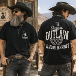 Waylon Jennings T-shirt, Outlaw Country Music