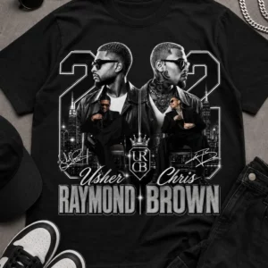 Usher Chris Brown Raymond and Brown Tour T-Shirt N