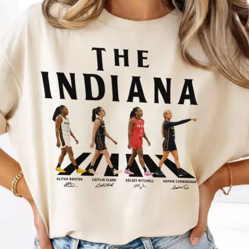 [FREESHIP US] Indiana Basketball Women Walking Road Funny T-Shirt