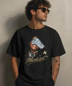 MJ Vintage Graphic Tee King of Pop 80s Music Shirt