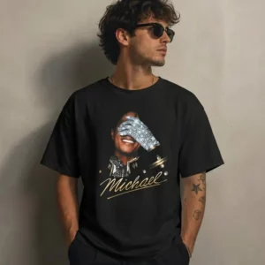 MJ Vintage Graphic Tee King of Pop 80s Music Shirt