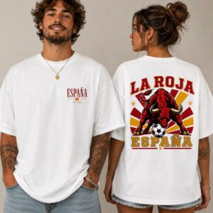 Spain Champions 2026 Football Fan Tee, Spanish Bull Game Day T-Shirt #T