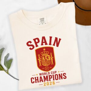 Spain World Cup Champions 2026 T-Shirt, Spain Soccer Champion Tee #T
