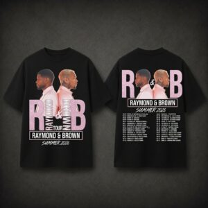R&B Music Tour Shirt, Chris Brown Usher Concert Tee #N