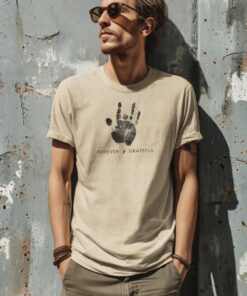 [FREESHIP US] Grateful Dead Tee with Jerry Garcia Hand Print #3