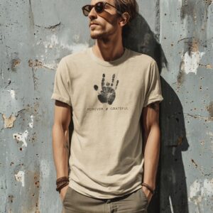 Grateful Dead Tee with Jerry Garcia Hand Print #3