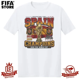 Spain National Team World Cup Champions 2026 T-Shirt #T