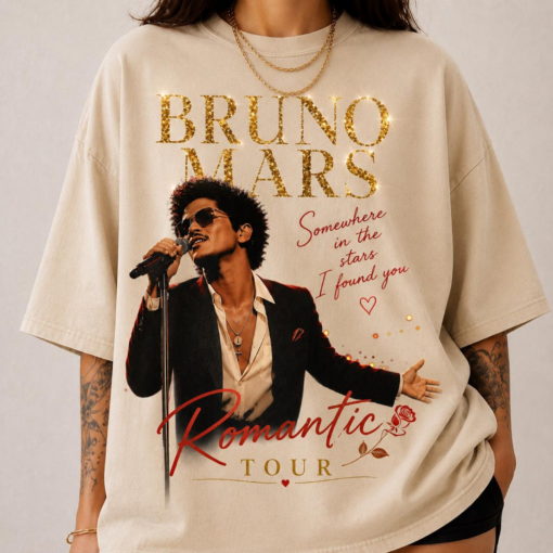 Bruno Mars The Romantic Tour T-Shirt