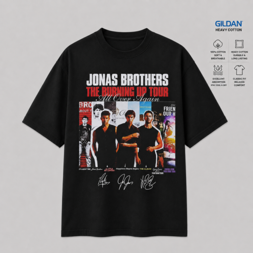 Jonas Brothers The Burning Up Tour Shirt