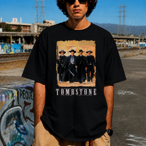 Tombstone Huckleberry Cowboy Movie Retro T-shirt Tee Gift New