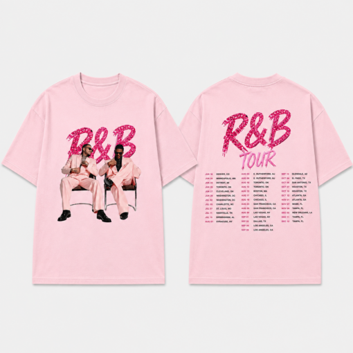 R&B Tour Inspired Tee, 90s RnB Tour T-Shirt
