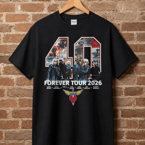 Bon Jovi Forever Tour Shirt, Bon Jovi 2026 Concert, Bon Jovi Rock Band Shirt, Bon Jovi Fan Gift