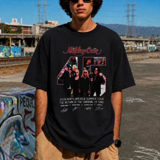 [FREESHIP US]  Motley Crue Band T- Shirt