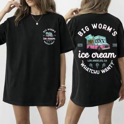 Big Worm's Ice Cream Shirt, Friday Movie Shirt, Whatchu Want Ice Cream Truck Tee, Unisex Cotton Graphic Tee