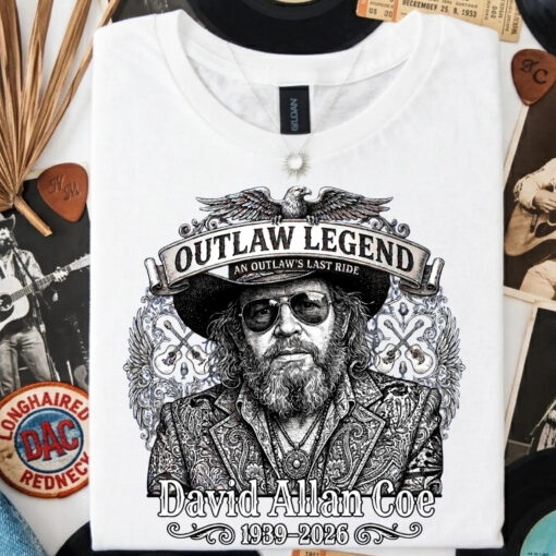 Vintage D.A.C. Graphic Tee, Cowboy Singer Tribute Gift for Classic Country Lovers