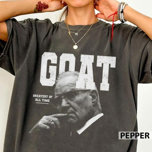 GOAT Kevin Reddington Portrait T-Shirt, Black And White Vintage Photo Graphic Tee